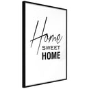 Poster - Home I  - zwart