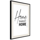 Poster - Home I  - zwart passepartout