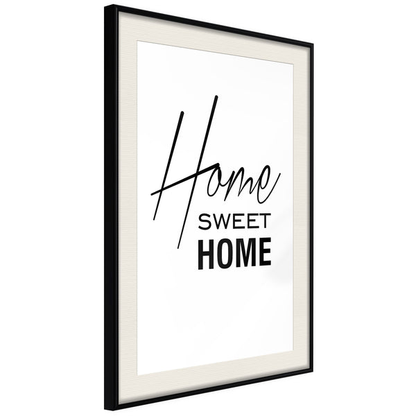 Poster - Home I  - zwart passepartout
