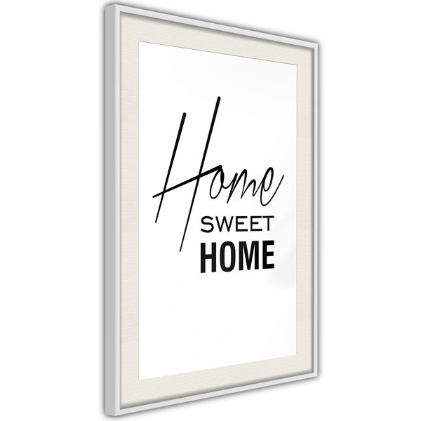 Poster - Home I  - wit passepartout