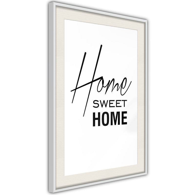 Poster - Home I  - wit passepartout