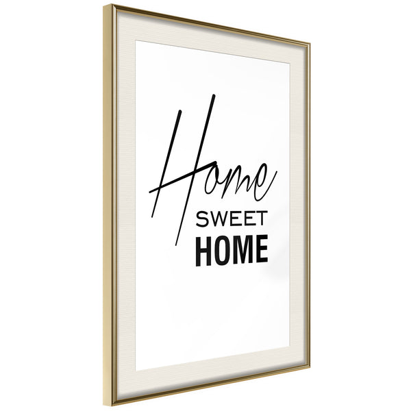 Poster - Home I  - goud passepartout
