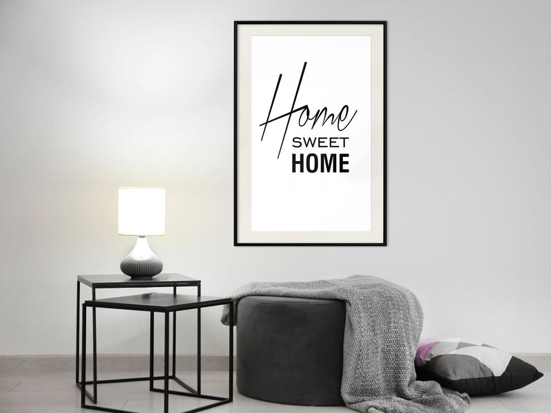Poster - Home I  - zwart passepartout