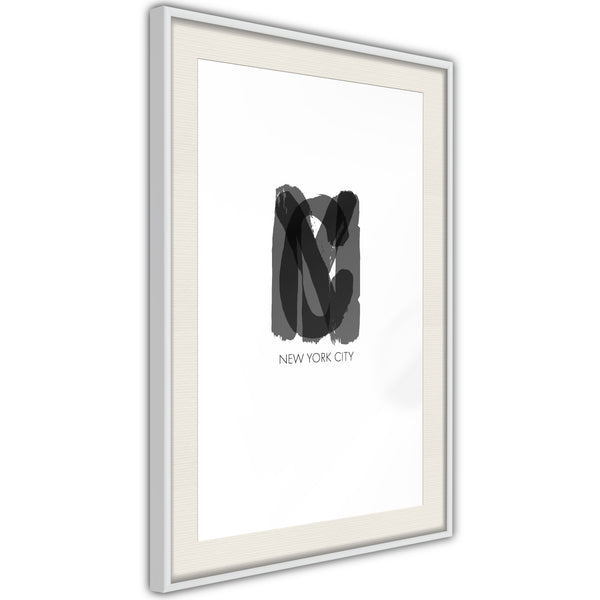Poster - NYC  - wit passepartout