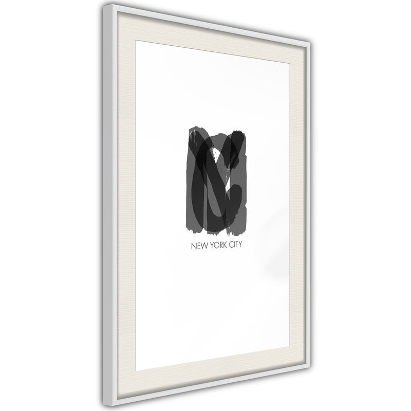 Poster - NYC  - wit passepartout