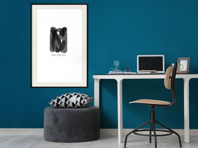Poster - NYC  - zwart passepartout