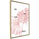 Poster - Pale Pink Monstera  - goud