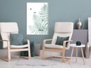 Poster - Pale Green Fern  - wit