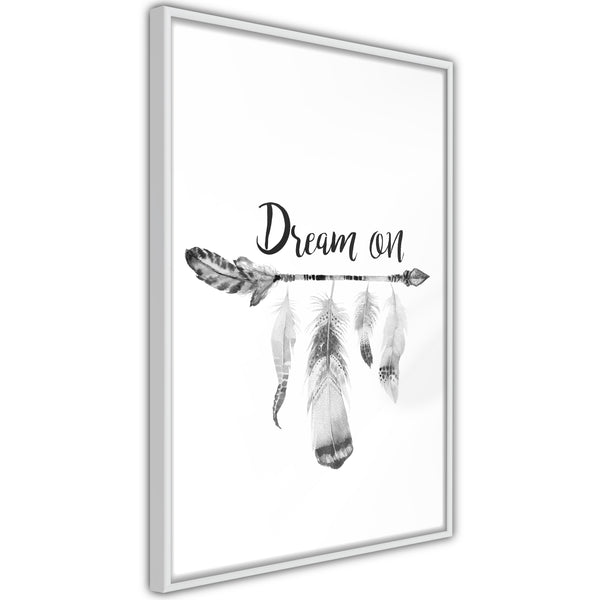 Poster - Dreamer  - wit