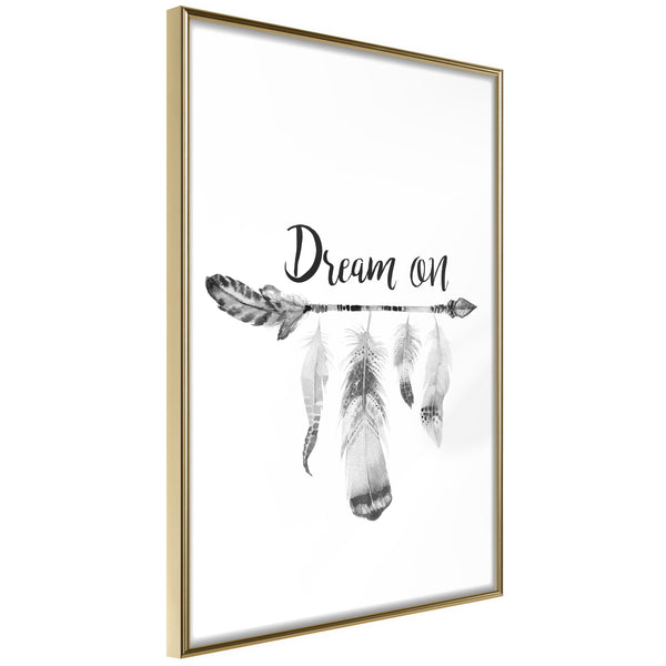 Poster - Dreamer  - goud
