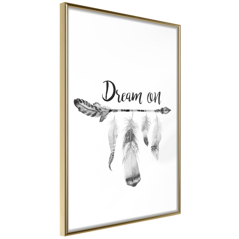 Poster - Dreamer  - goud