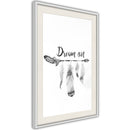 Poster - Dreamer  - wit passepartout