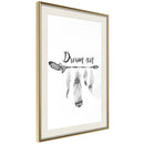 Poster - Dreamer  - goud passepartout