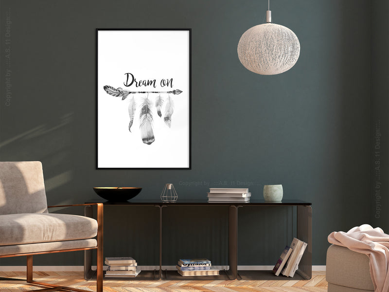 Poster - Dreamer  - zwart