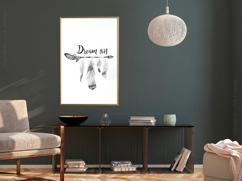 Poster - Dreamer  - goud