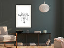 Poster - Dreamer  - zwart passepartout