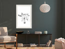 Poster - Dreamer  - wit passepartout