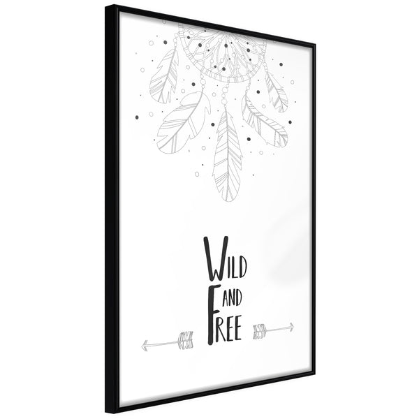 Poster - Free Spirit  - zwart