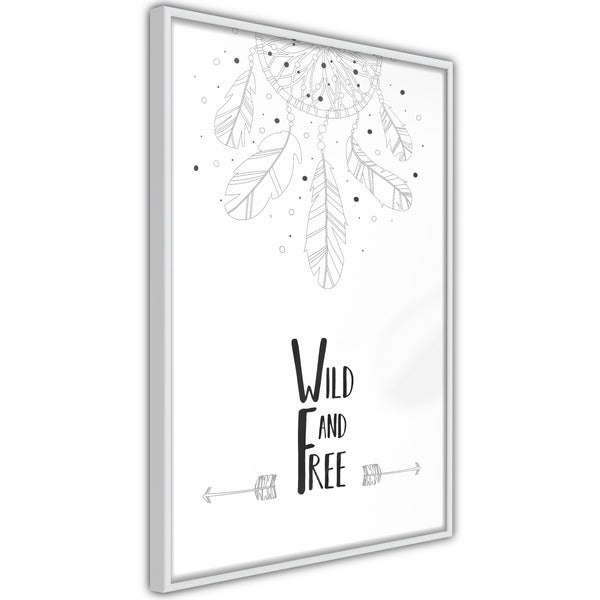 Poster - Free Spirit  - wit