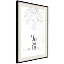 Poster - Free Spirit  - zwart passepartout