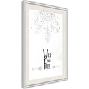 Poster - Free Spirit  - wit passepartout