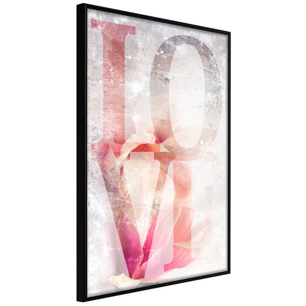 Poster - Love II  - zwart