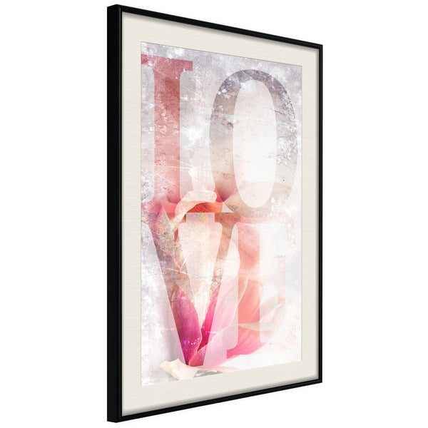 Poster - Love II  - zwart passepartout