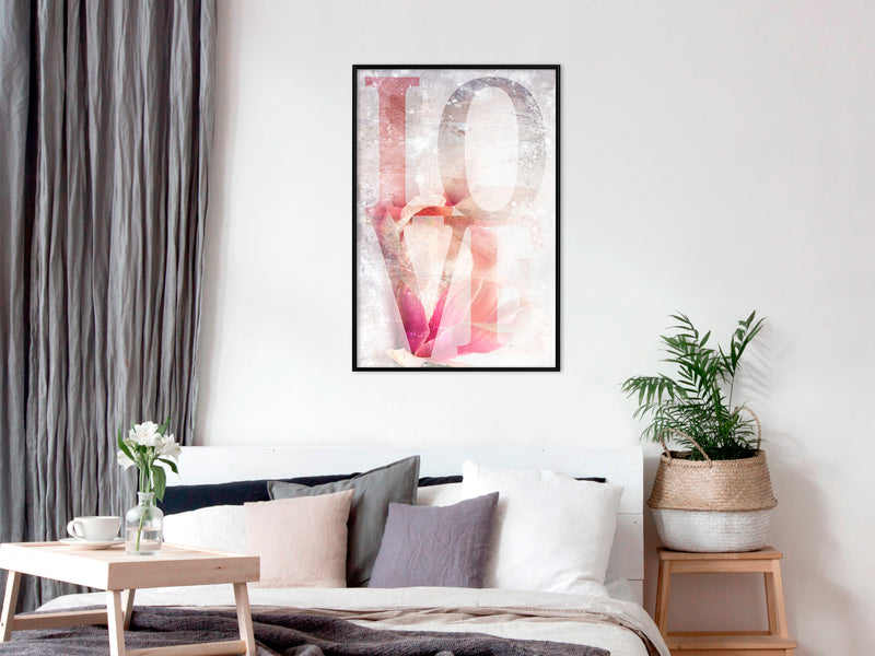 Poster - Love II  - zwart