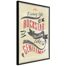 Poster - Living and Thinking  - zwart