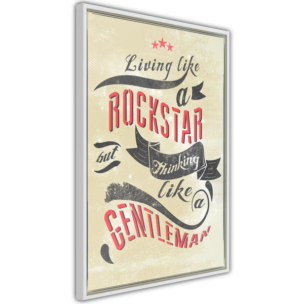 Poster - Living and Thinking  - wit