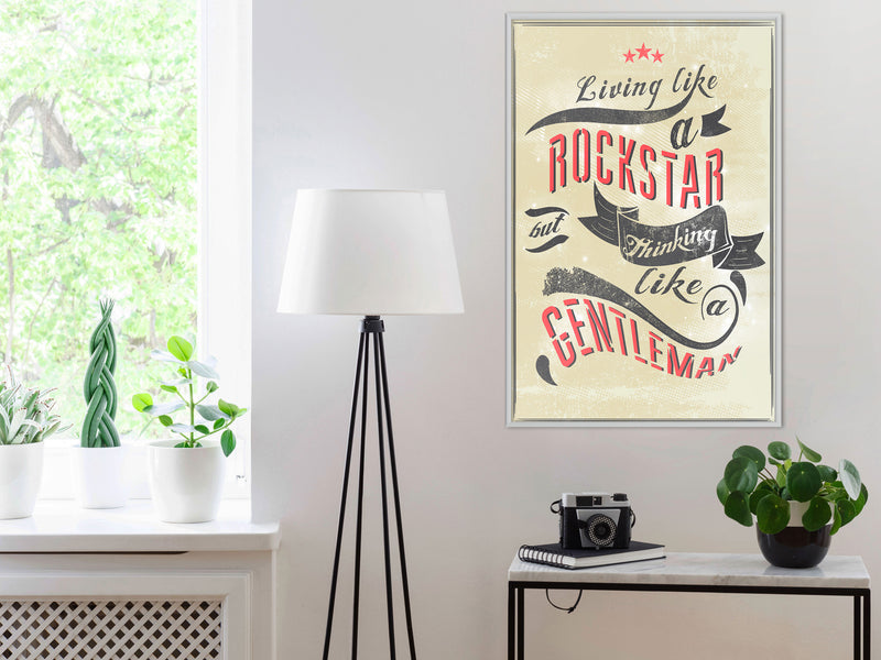Poster - Living and Thinking  - wit