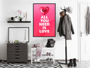 Poster - Ruby Heart  - zwart