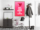 Poster - Ruby Heart  - goud