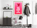 Poster - Ruby Heart  - goud passepartout