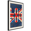 Poster - London  - zwart passepartout