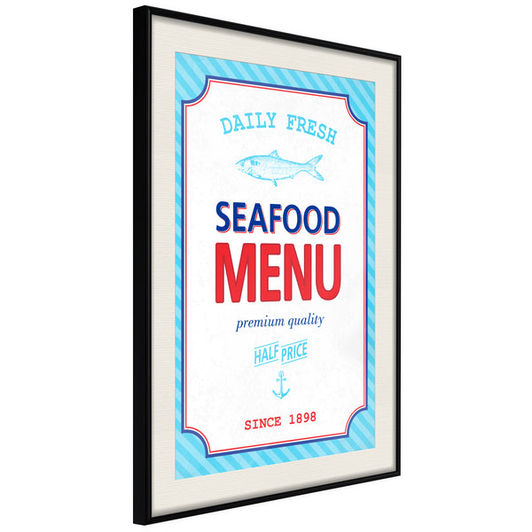 Poster - Daily Fresh  - zwart passepartout