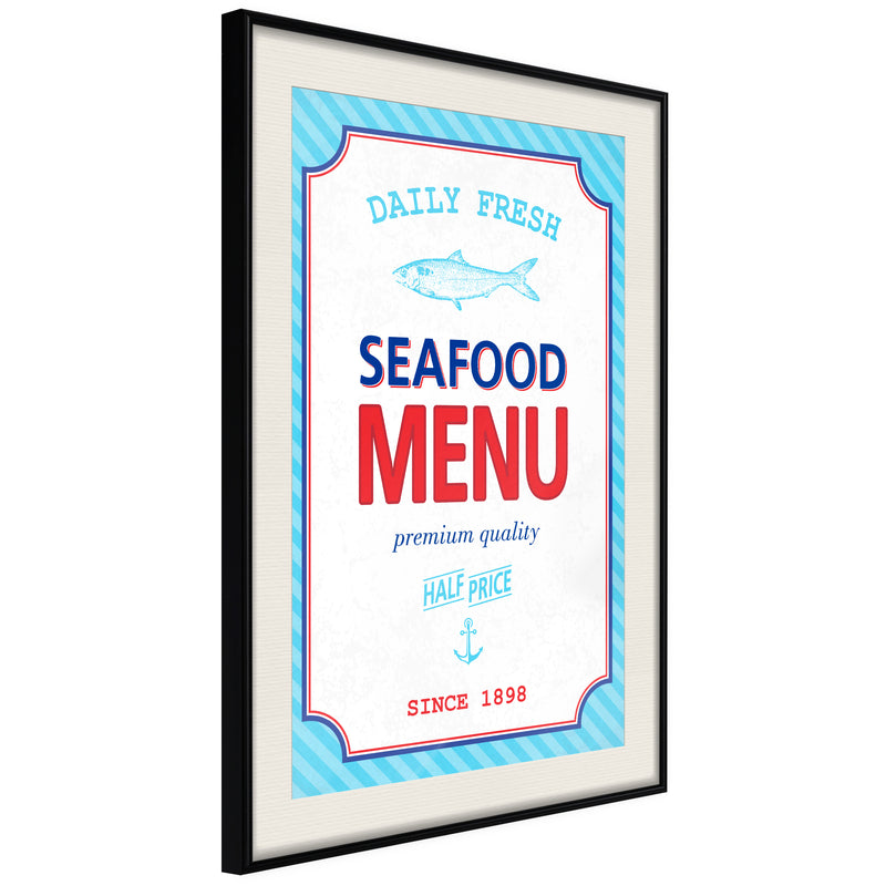 Poster - Daily Fresh  - zwart passepartout