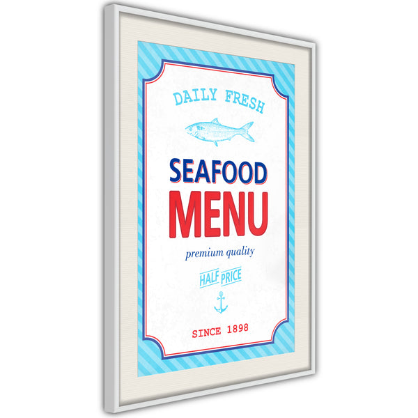 Poster - Daily Fresh  - wit passepartout