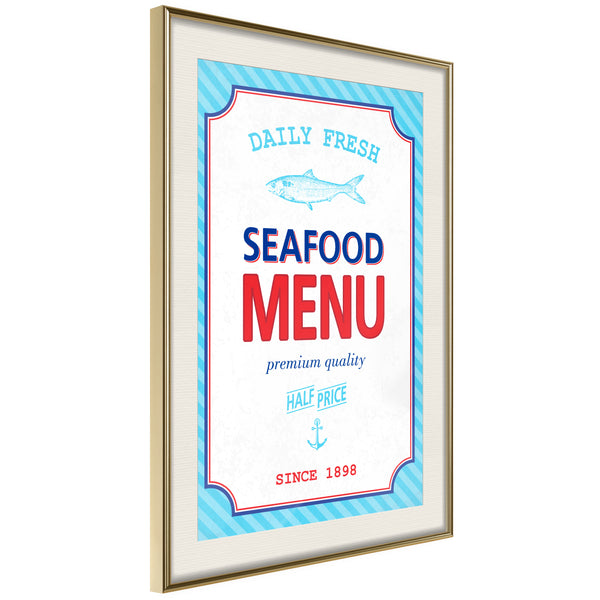 Poster - Daily Fresh  - goud passepartout