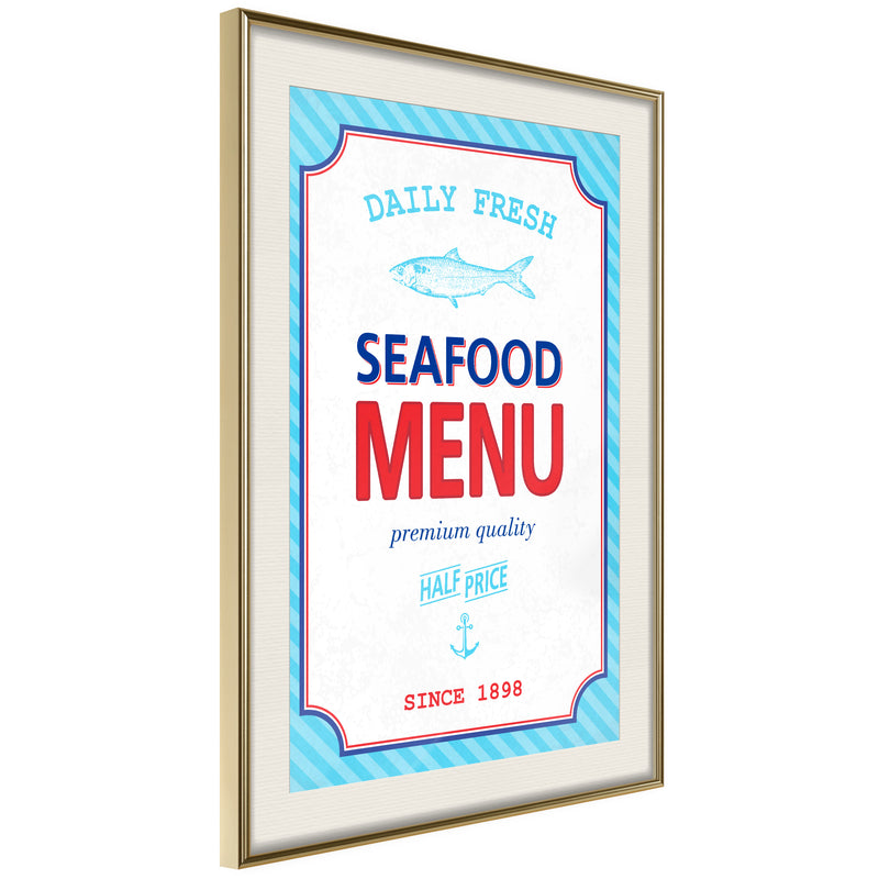 Poster - Daily Fresh  - goud passepartout