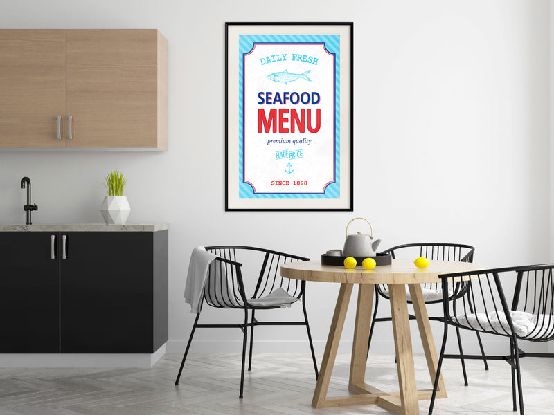 Poster - Daily Fresh  - zwart passepartout