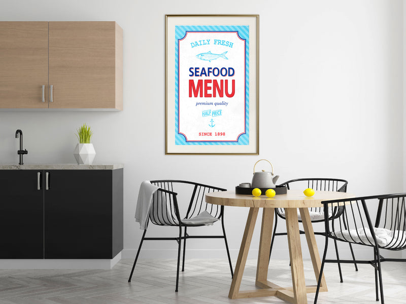 Poster - Daily Fresh  - goud passepartout
