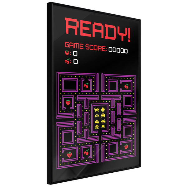 Poster - Maze  - zwart