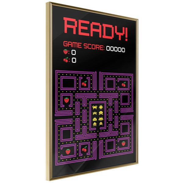 Poster - Maze  - goud