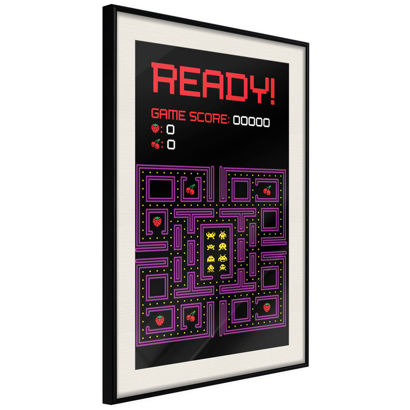 Poster - Maze  - zwart passepartout