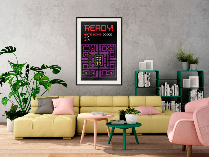 Poster - Maze  - zwart passepartout