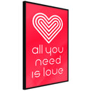 Poster - Love Everywhere  - zwart