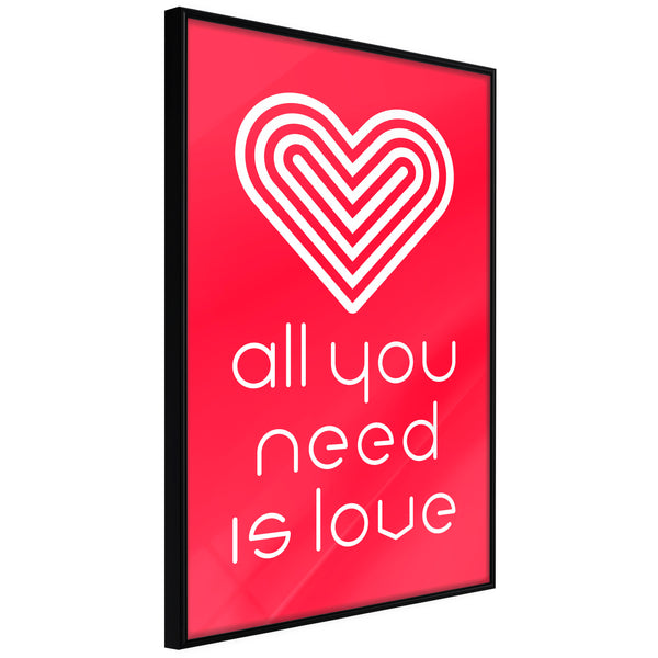Poster - Love Everywhere  - zwart