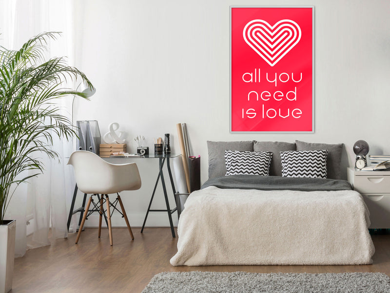 Poster - Love Everywhere  - wit