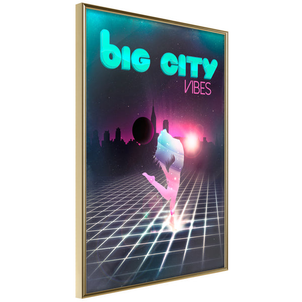 Poster - Night Fever  - goud